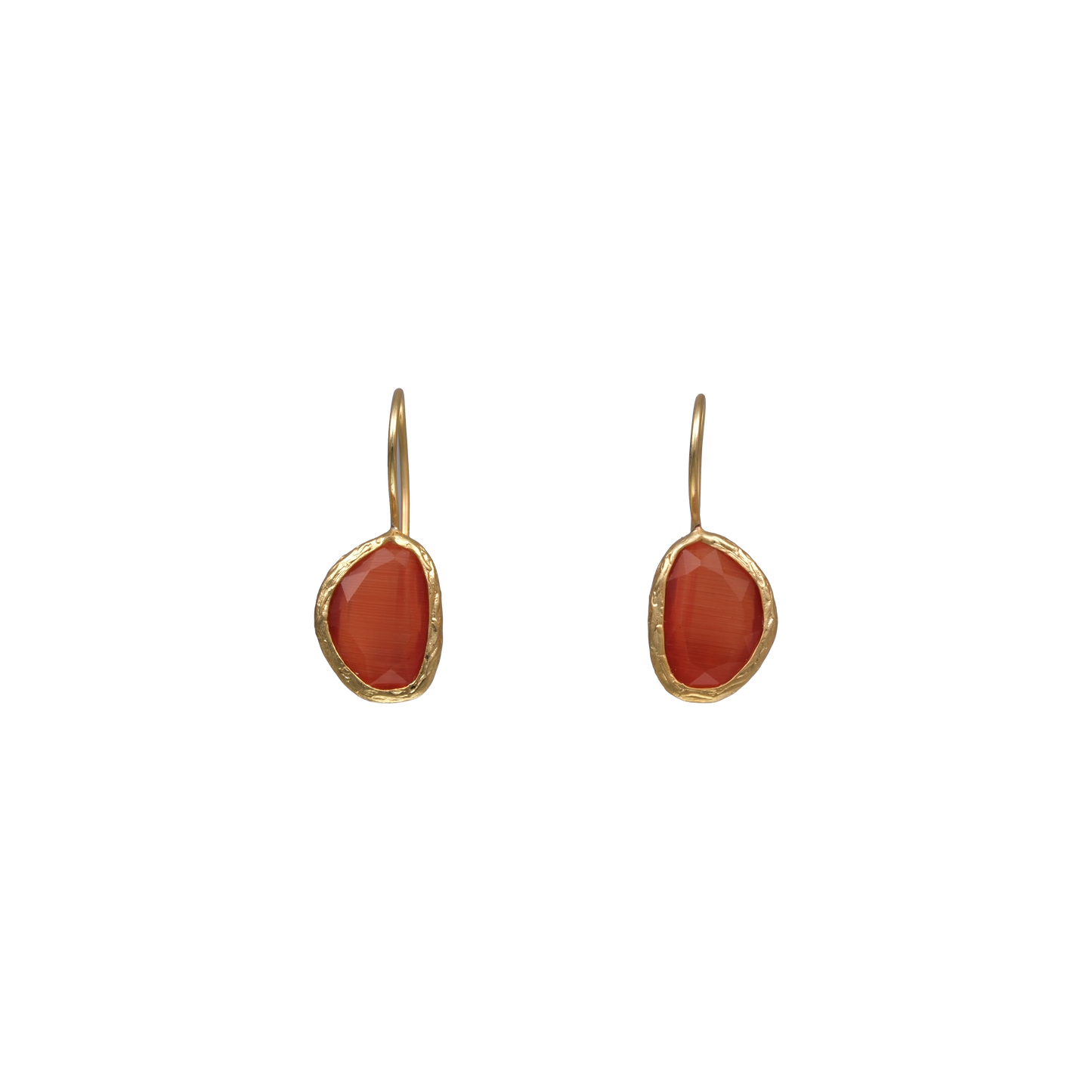 Bean Earrings - 10x14mm