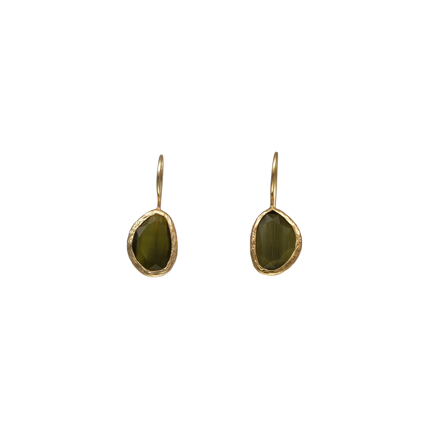 Bean Earrings - 10x14mm