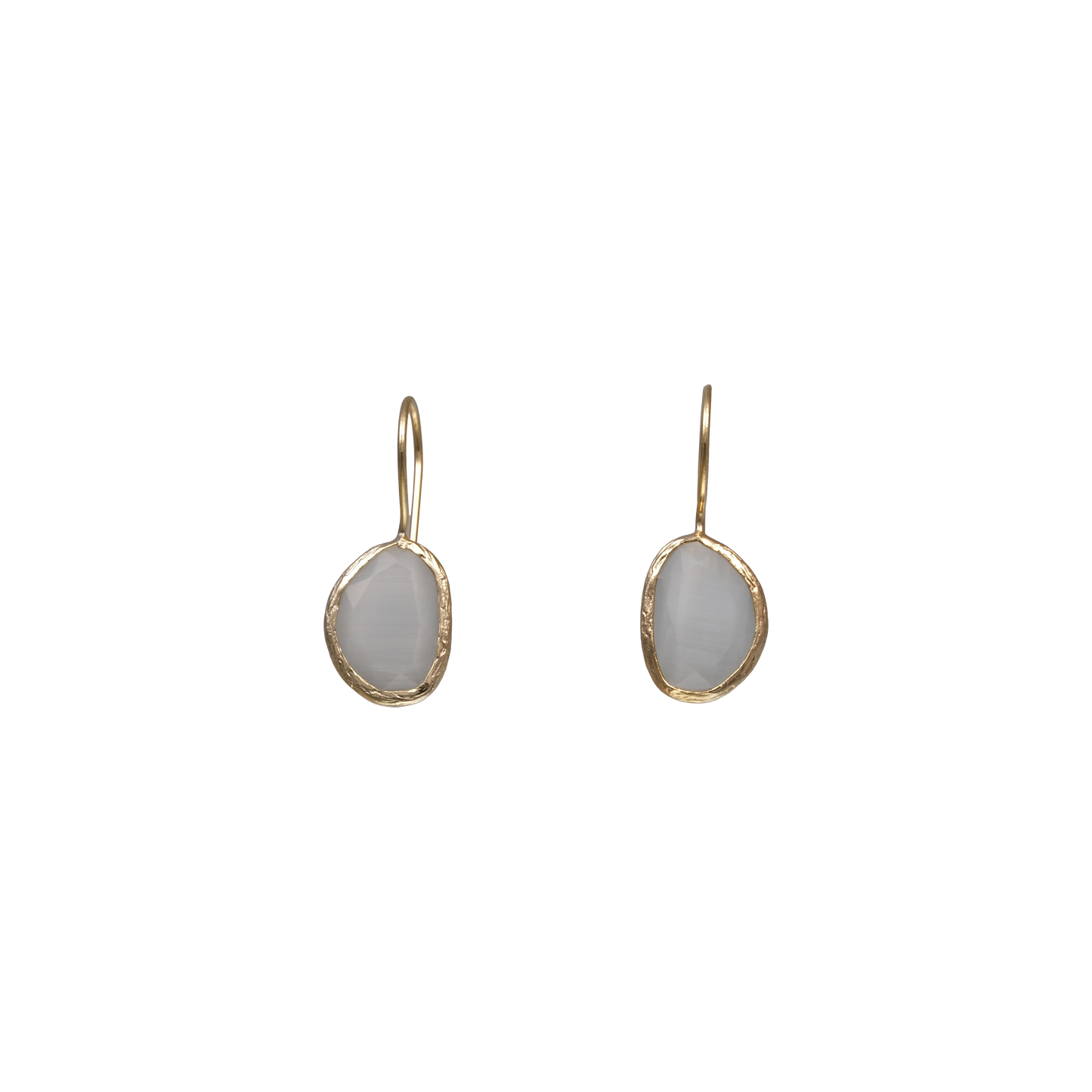 Bean Earrings - 10x14mm