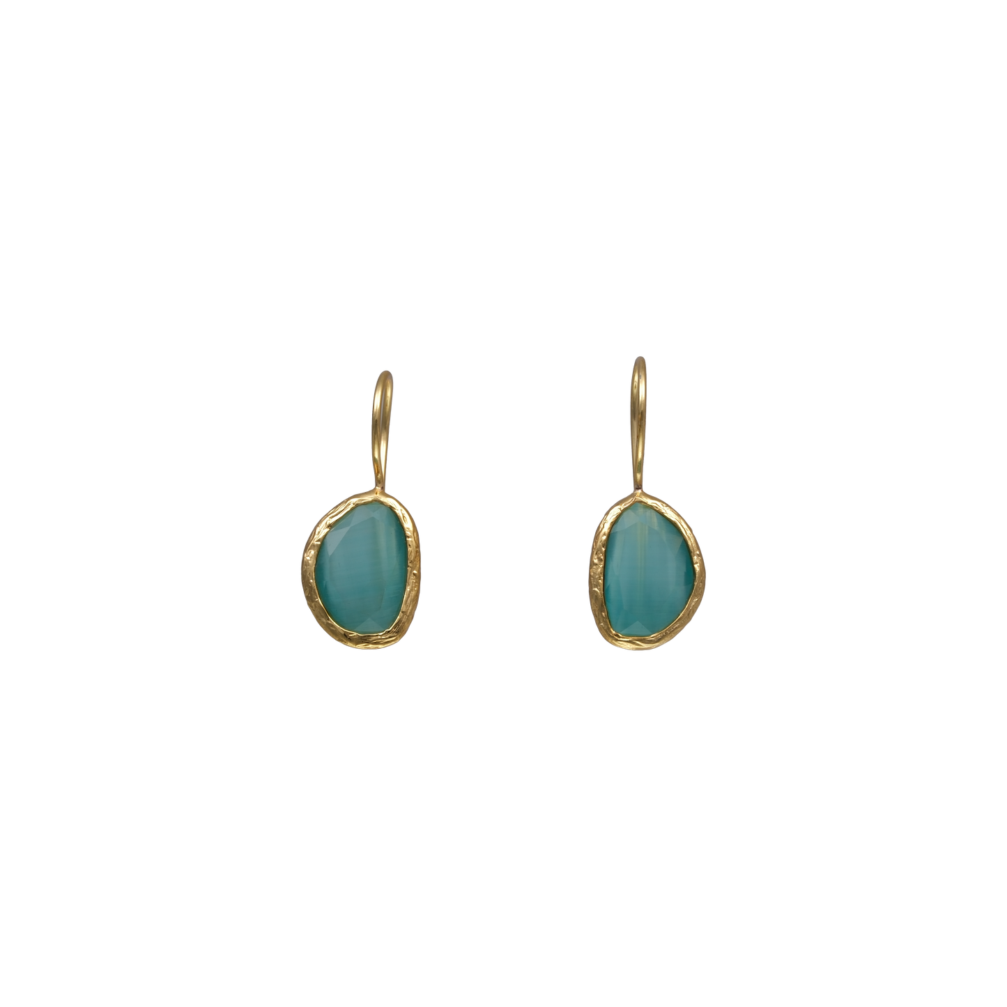Bean Earrings - 10x14mm