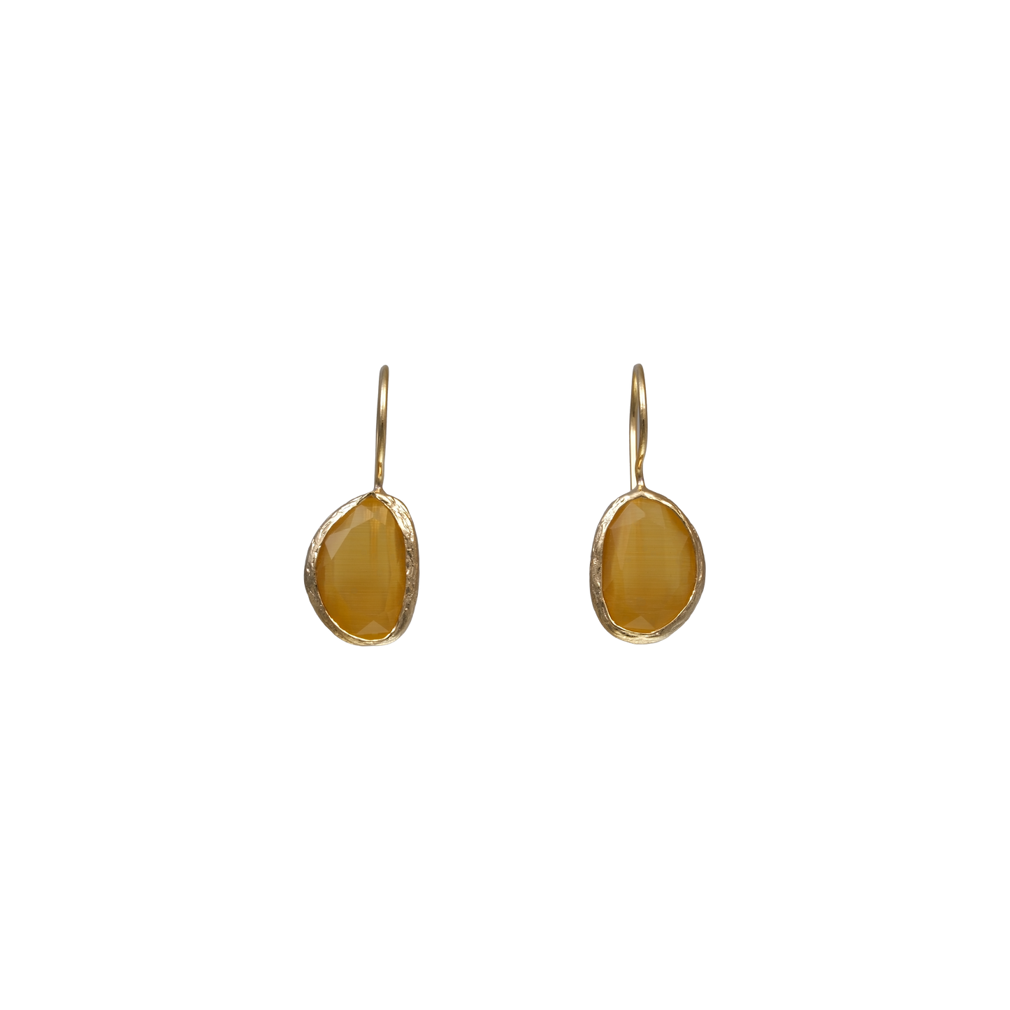 Bean Earrings - 10x14mm