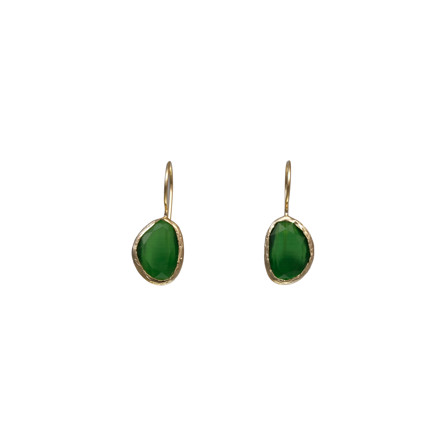 Bean Earrings - 10x14mm