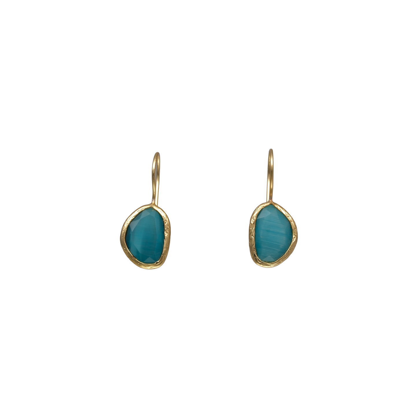 Bean Earrings - 10x14mm