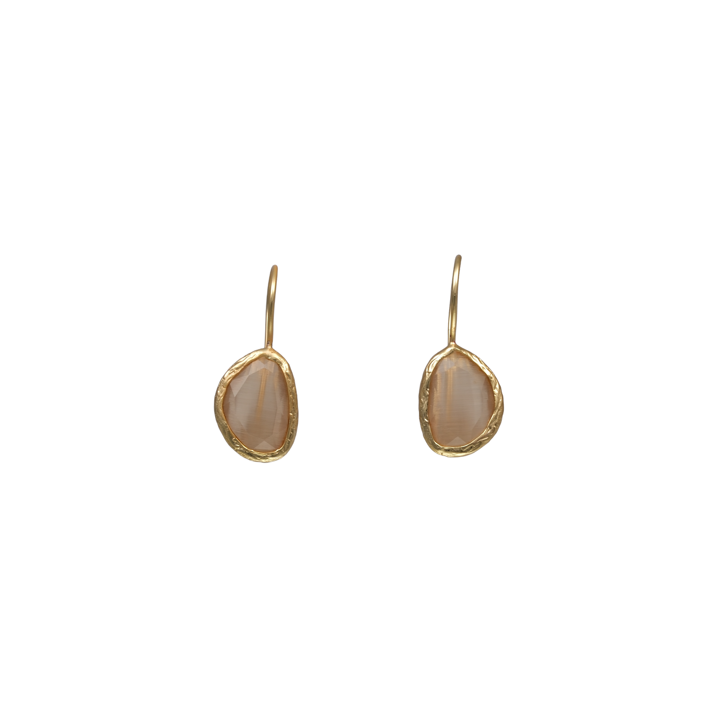 Bean Earrings - 10x14mm