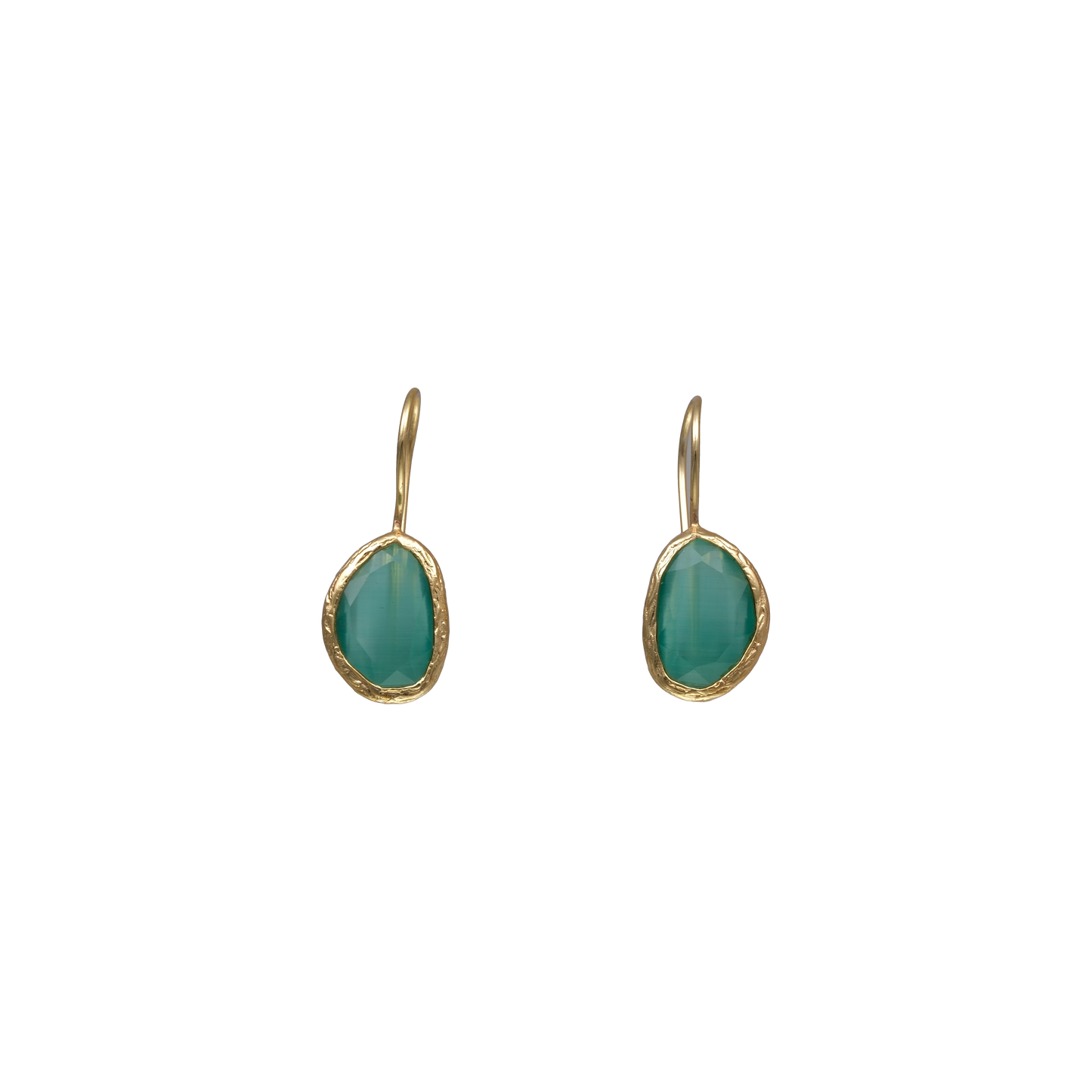 Bean Earrings - 10x14mm