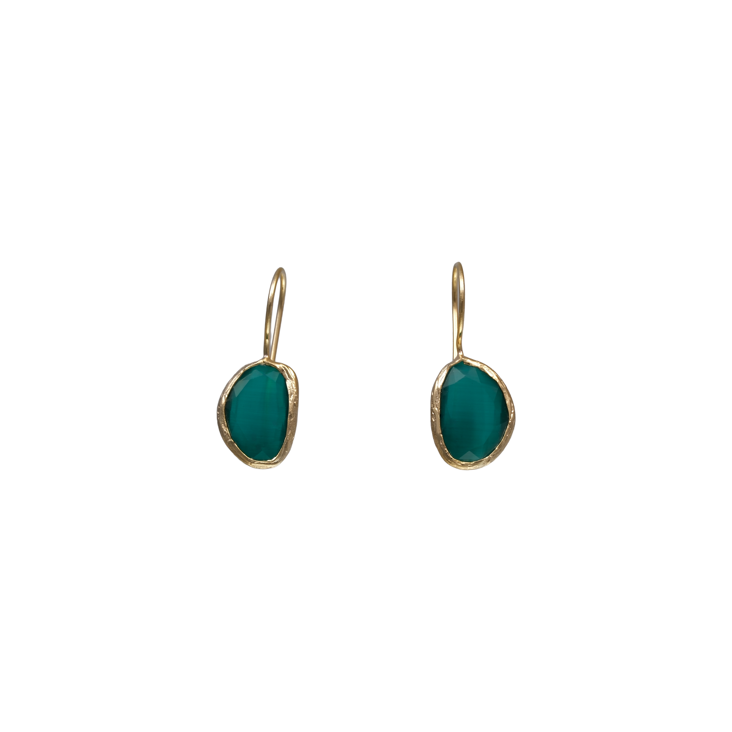 Bean Earrings - 10x14mm