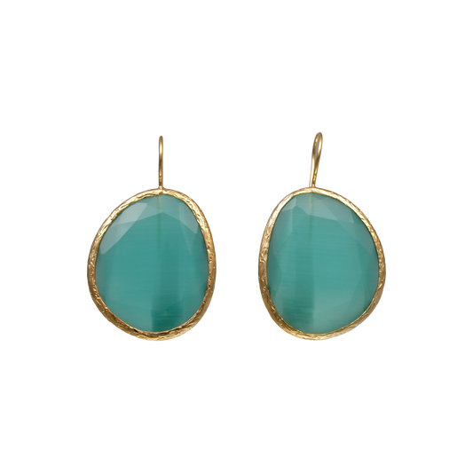 Bean Earring - 25x30mm