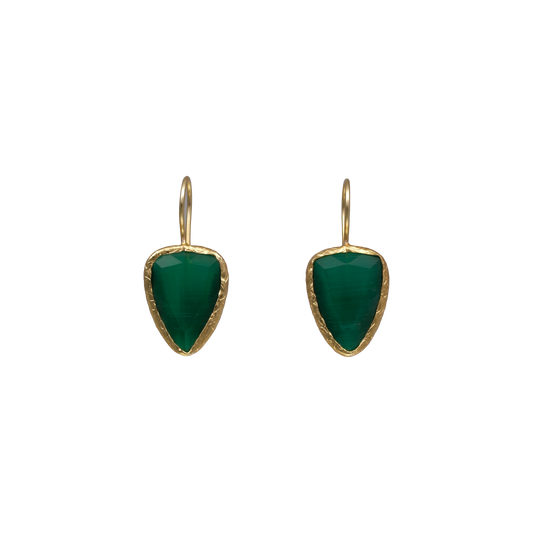 Shield Earring - 13x18mm
