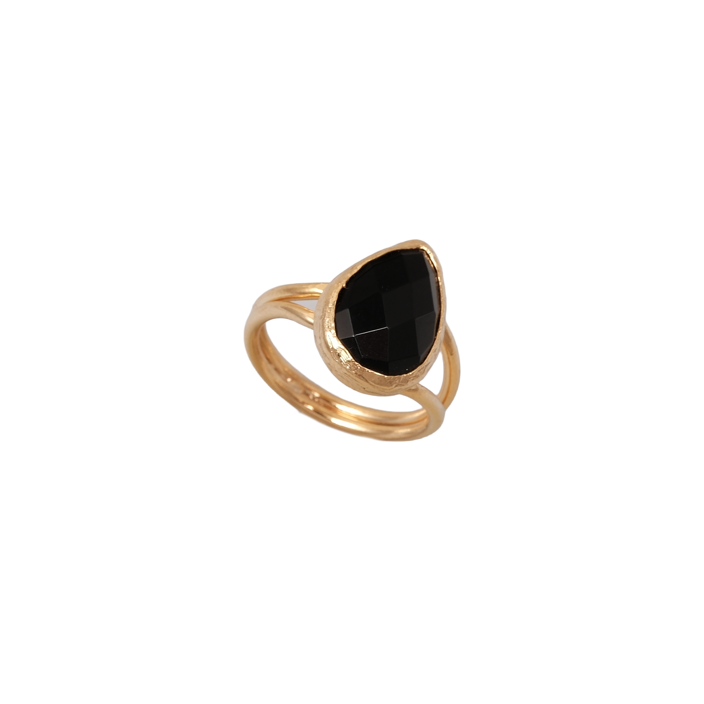 Doğal Taş Damla Yüzük - 10x15mm