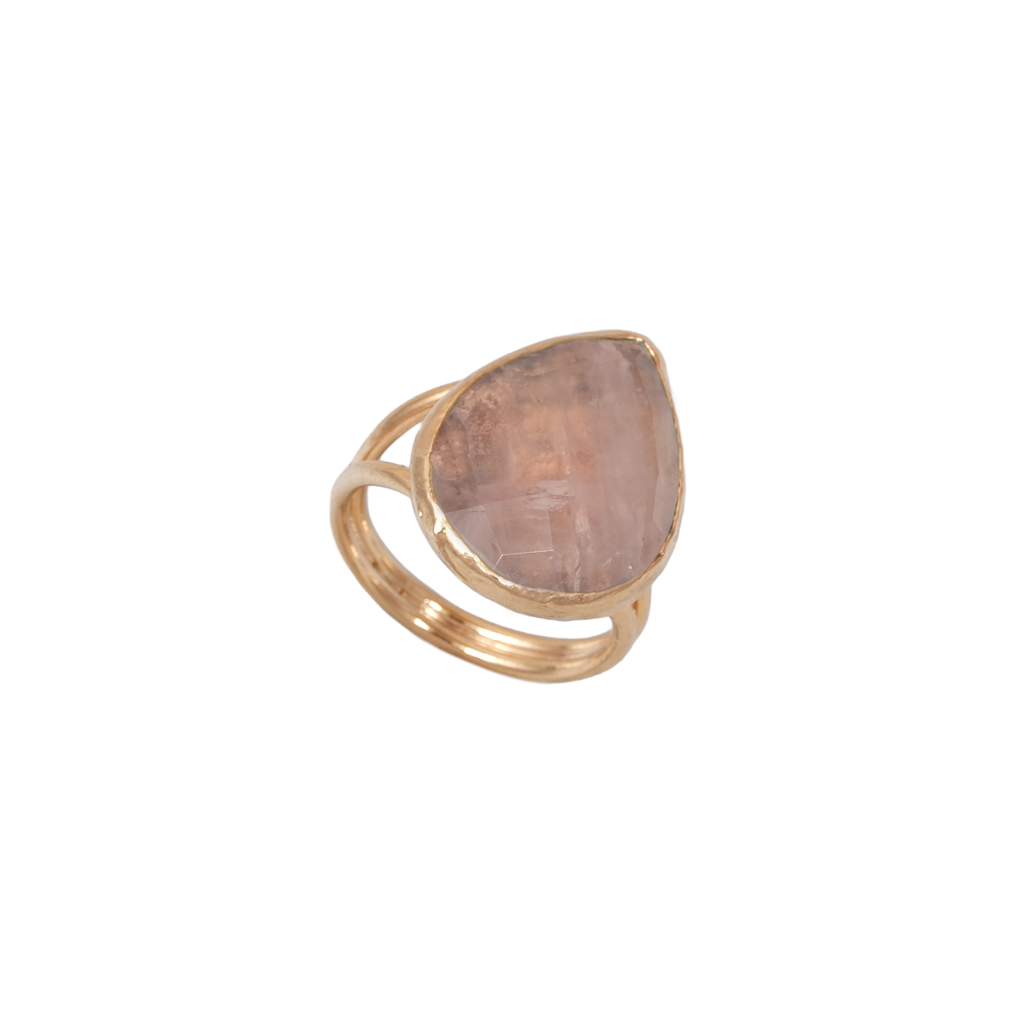 Doğal Taş Damla Yüzük - 15x20mm