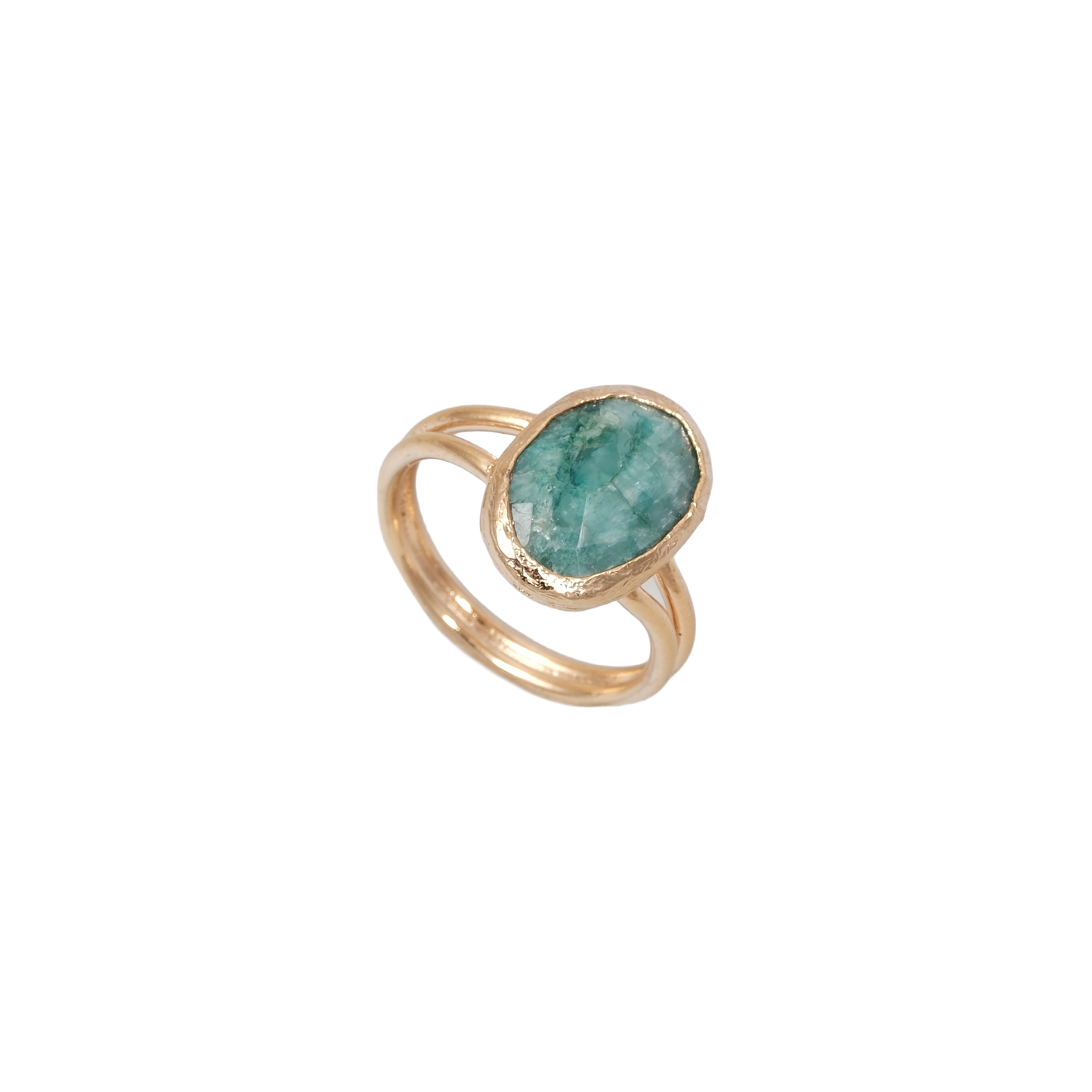 Doğal Taş Oval Wrap Yüzük - 10x14mm