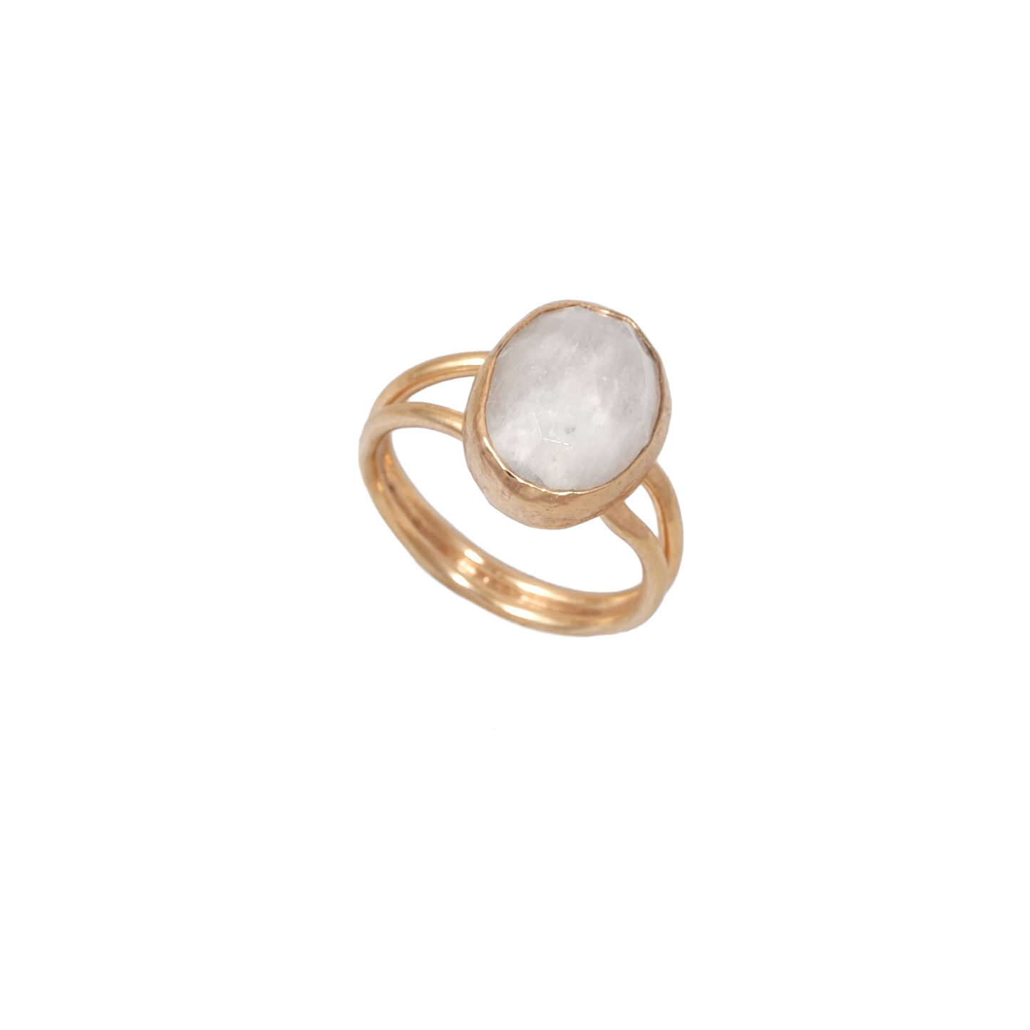 Doğal Taş Oval Wrap Yüzük - 10x14mm