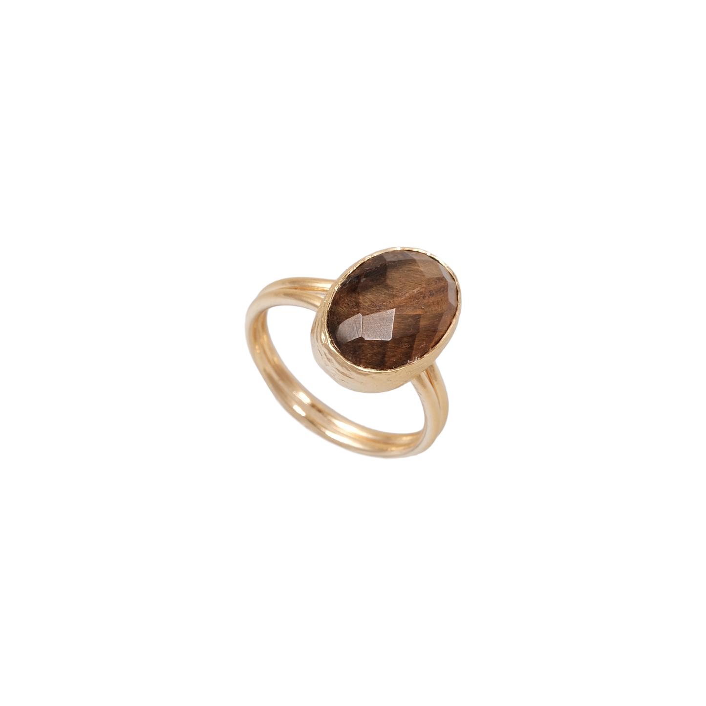 Doğal Taş Oval Wrap Yüzük - 10x14mm