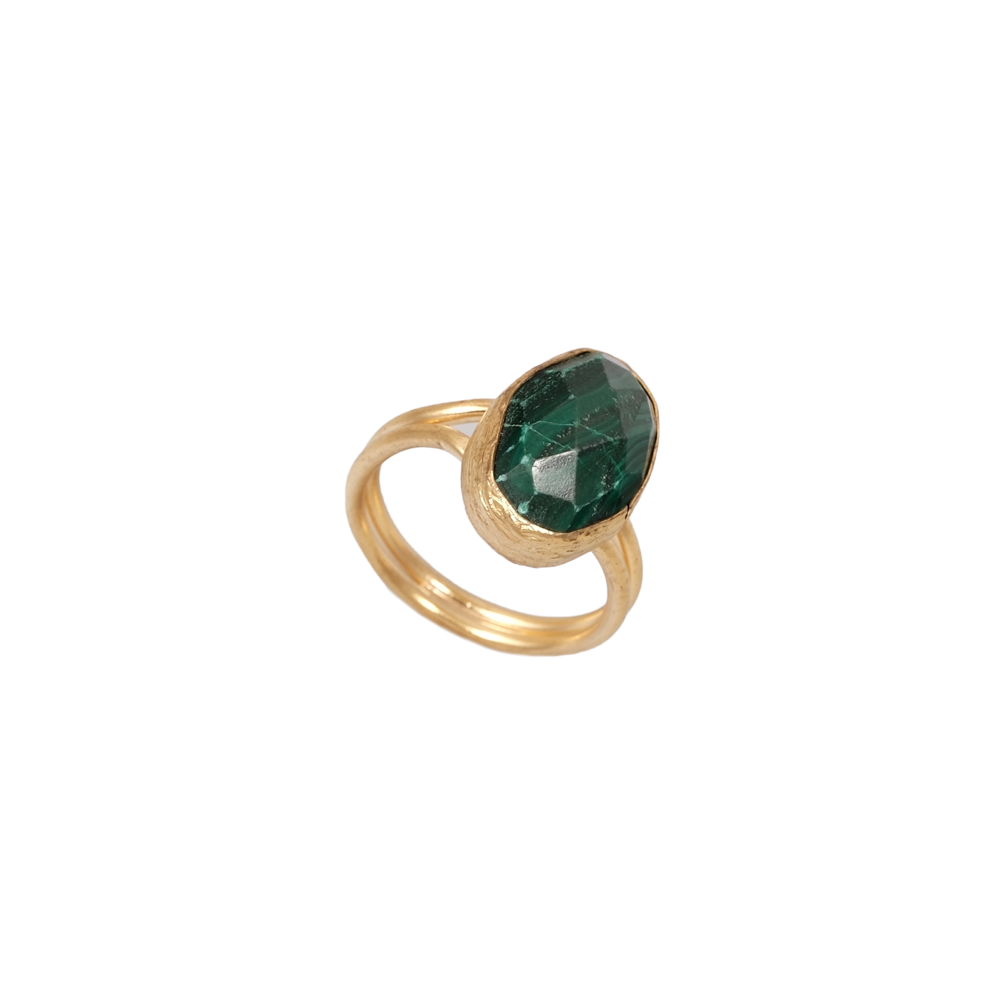 Doğal Taş Oval Wrap Yüzük - 10x14mm