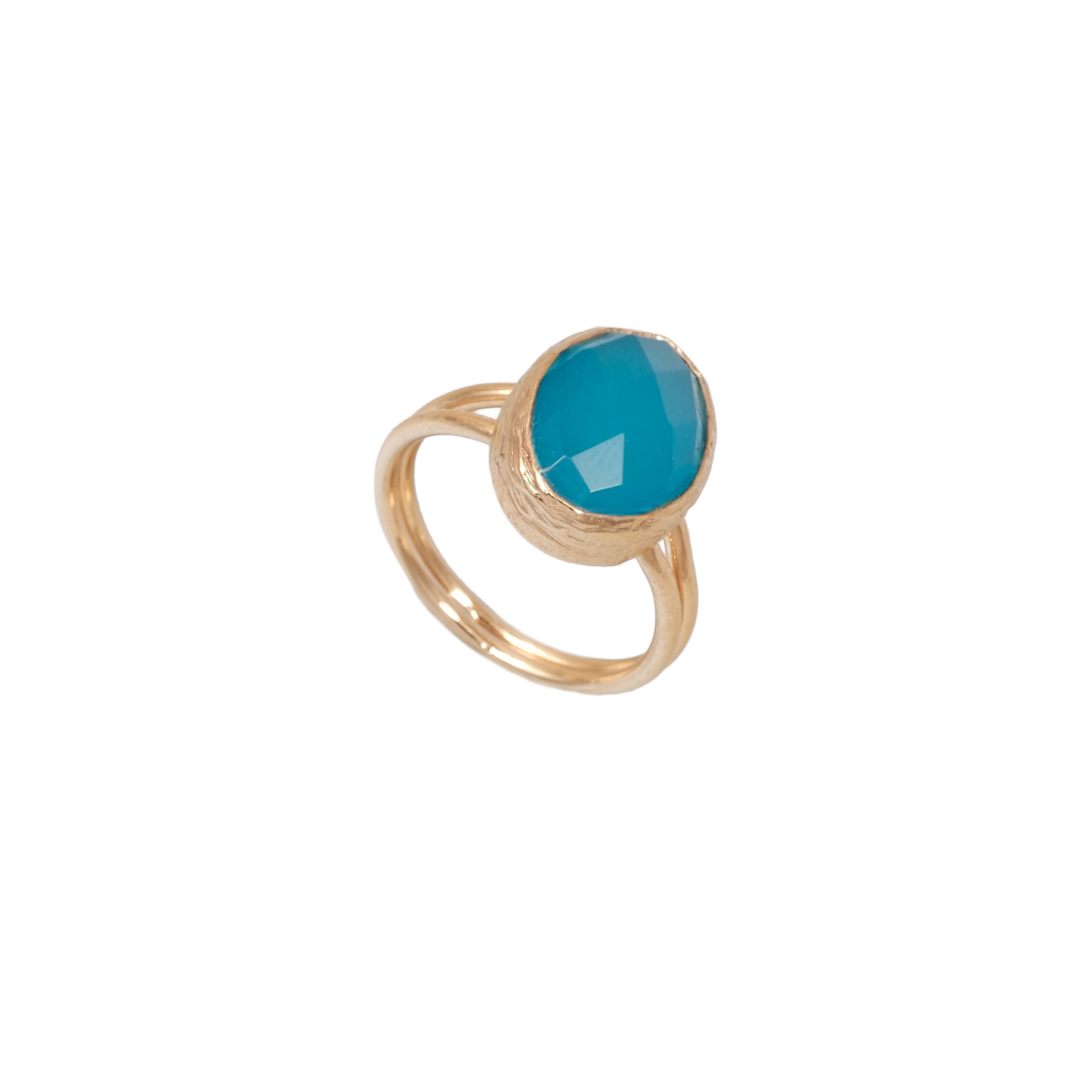 Doğal Taş Oval Wrap Yüzük - 10x14mm