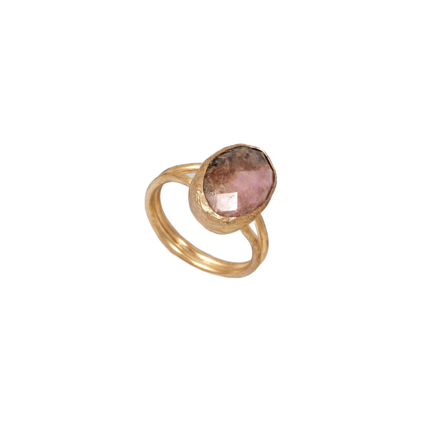Doğal Taş Oval Wrap Yüzük - 10x14mm