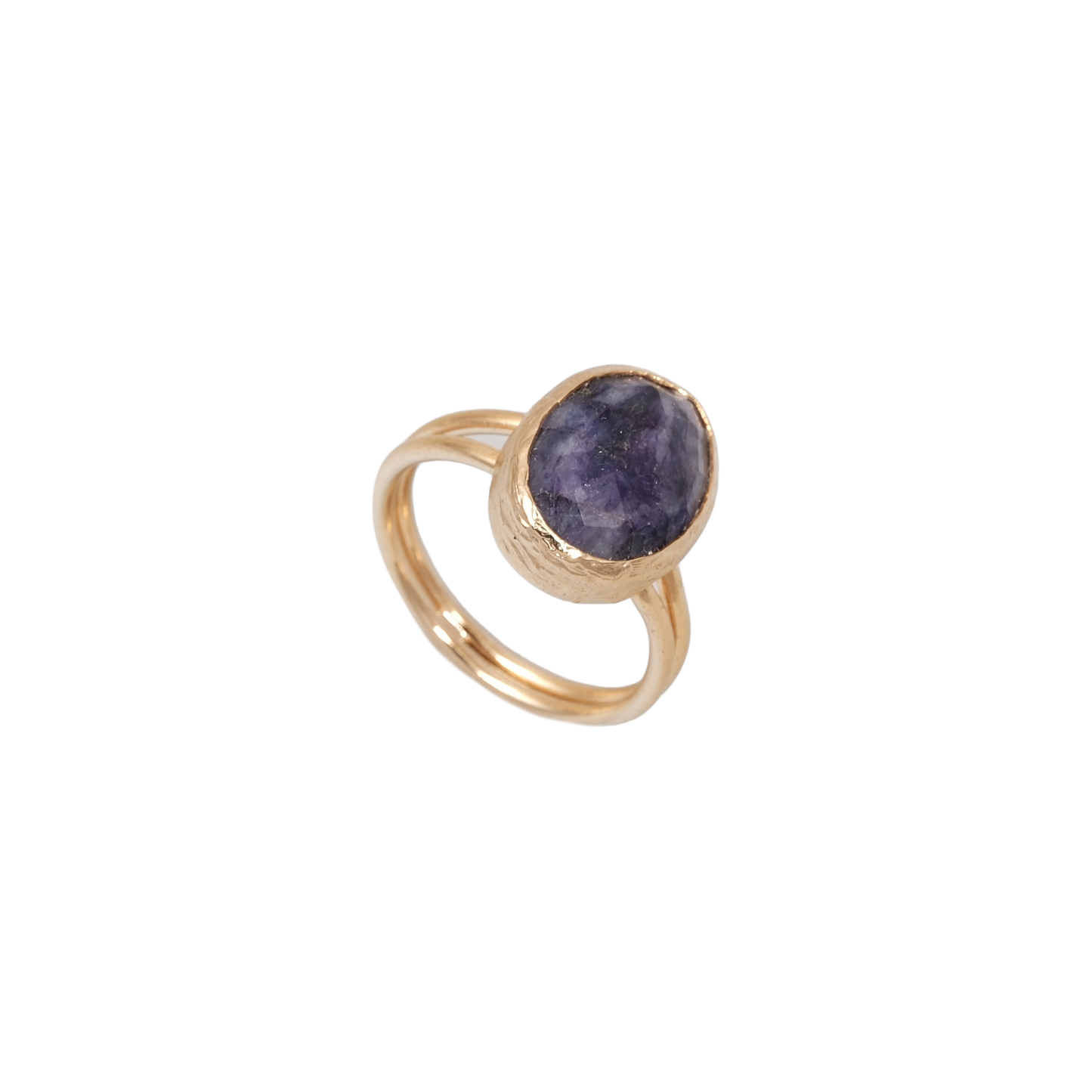 Doğal Taş Oval Wrap Yüzük - 10x14mm
