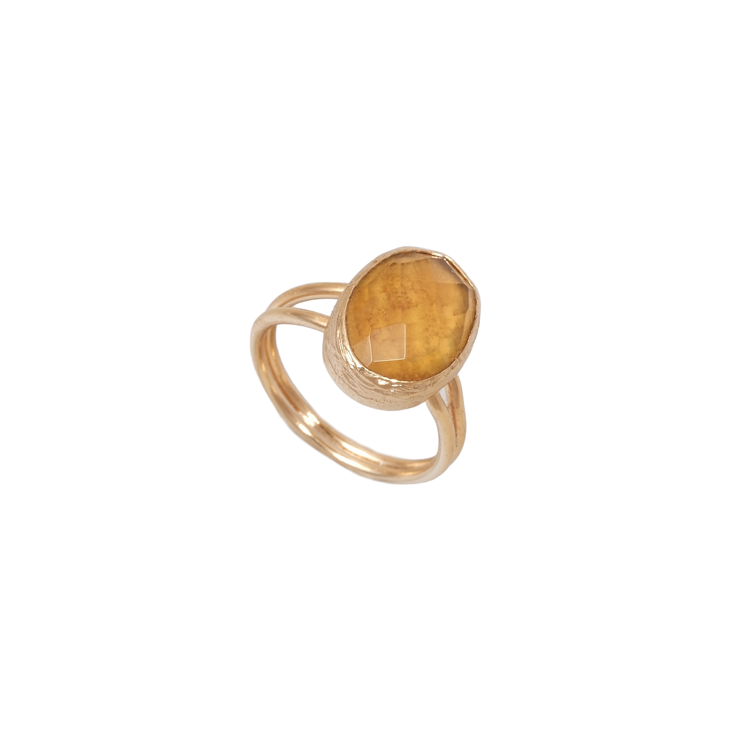 Doğal Taş Oval Wrap Yüzük - 10x14mm