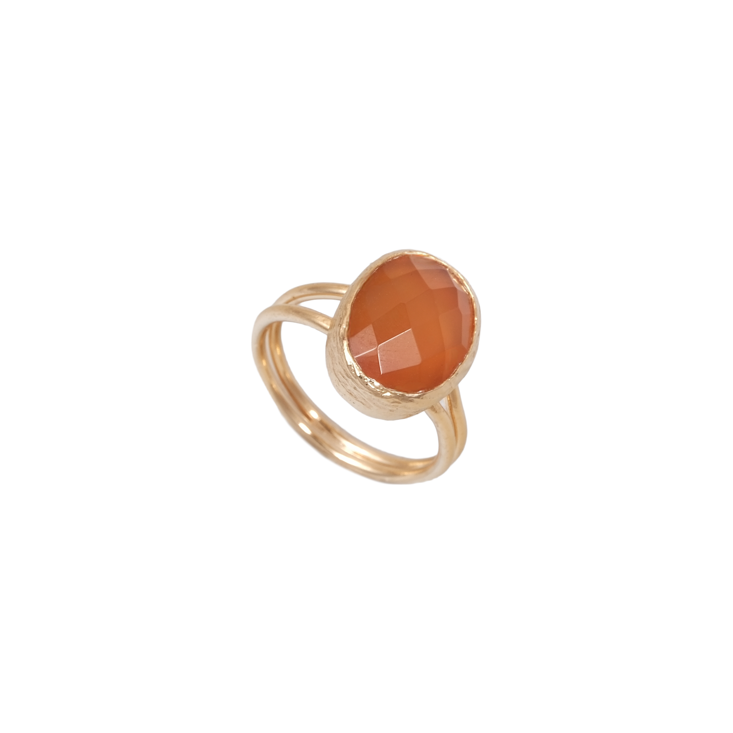 Doğal Taş Oval Wrap Yüzük - 10x14mm