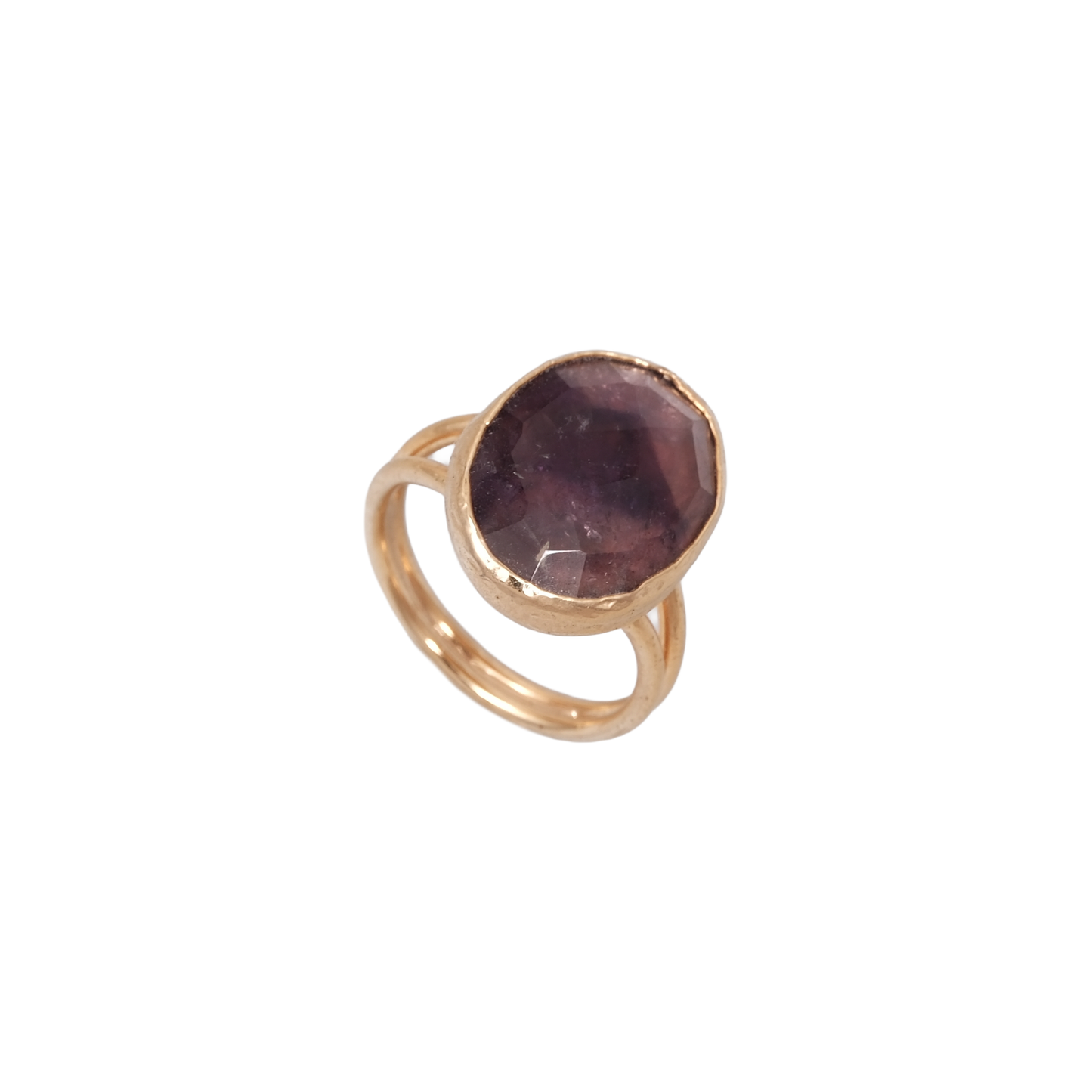 Doğal Taş Oval Yüzük - 13x18mm