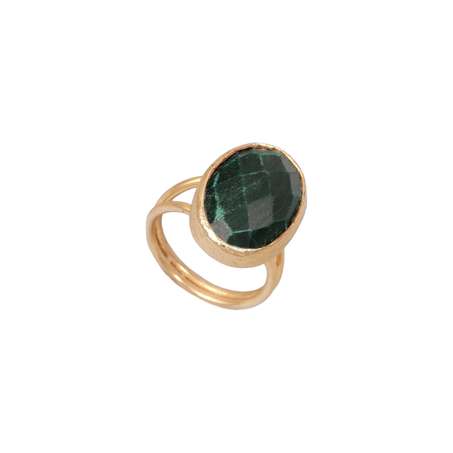 Doğal Taş Oval Yüzük - 13x18mm