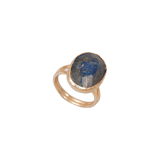 Doğal Taş Oval Yüzük - 13x18mm