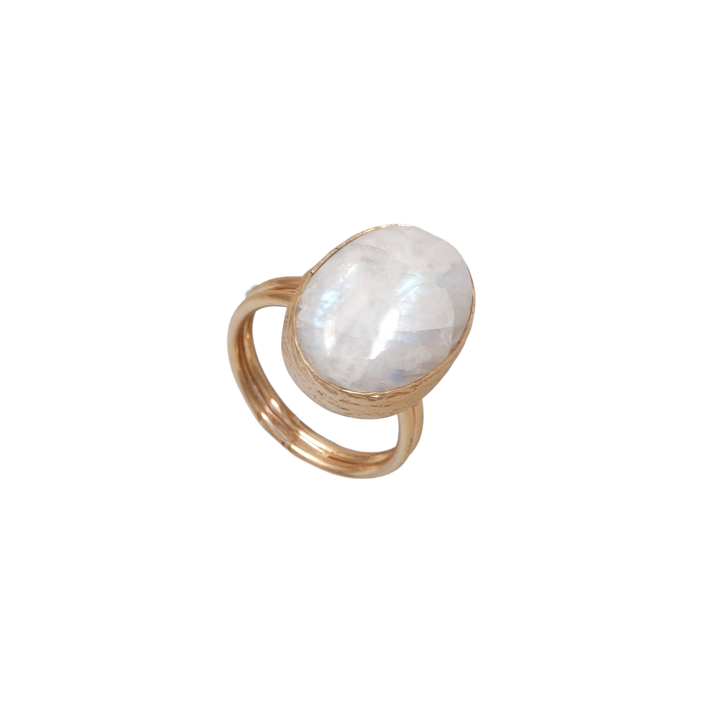 Doğal Taş Oval Yüzük - 15x20mm