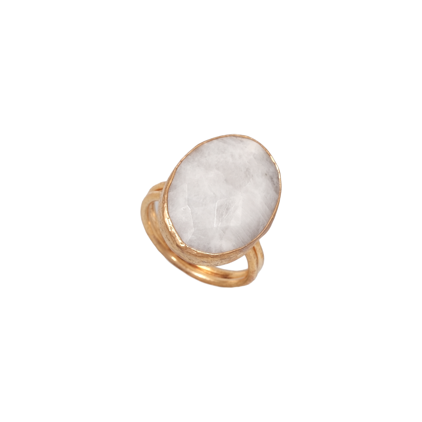 Doğal Taş Oval Yüzük - 15x20mm