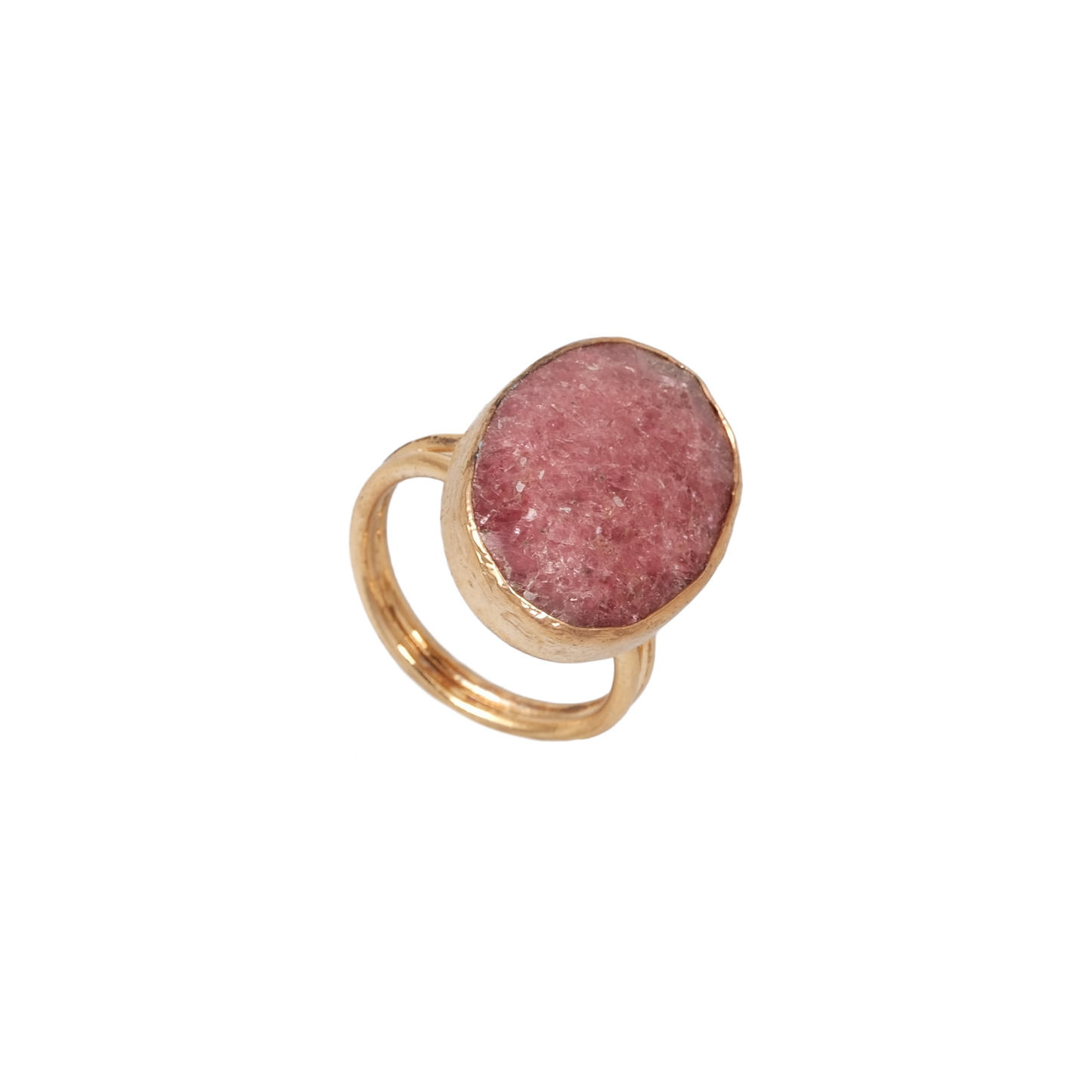Doğal Taş Oval Yüzük - 15x20mm