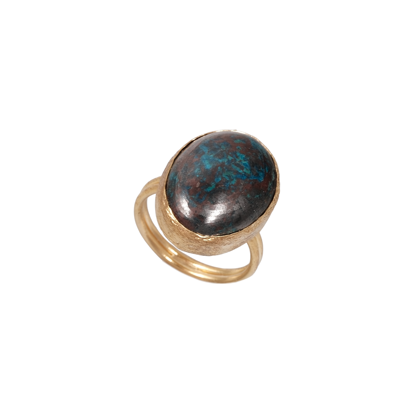 Doğal Taş Oval Yüzük - 15x20mm