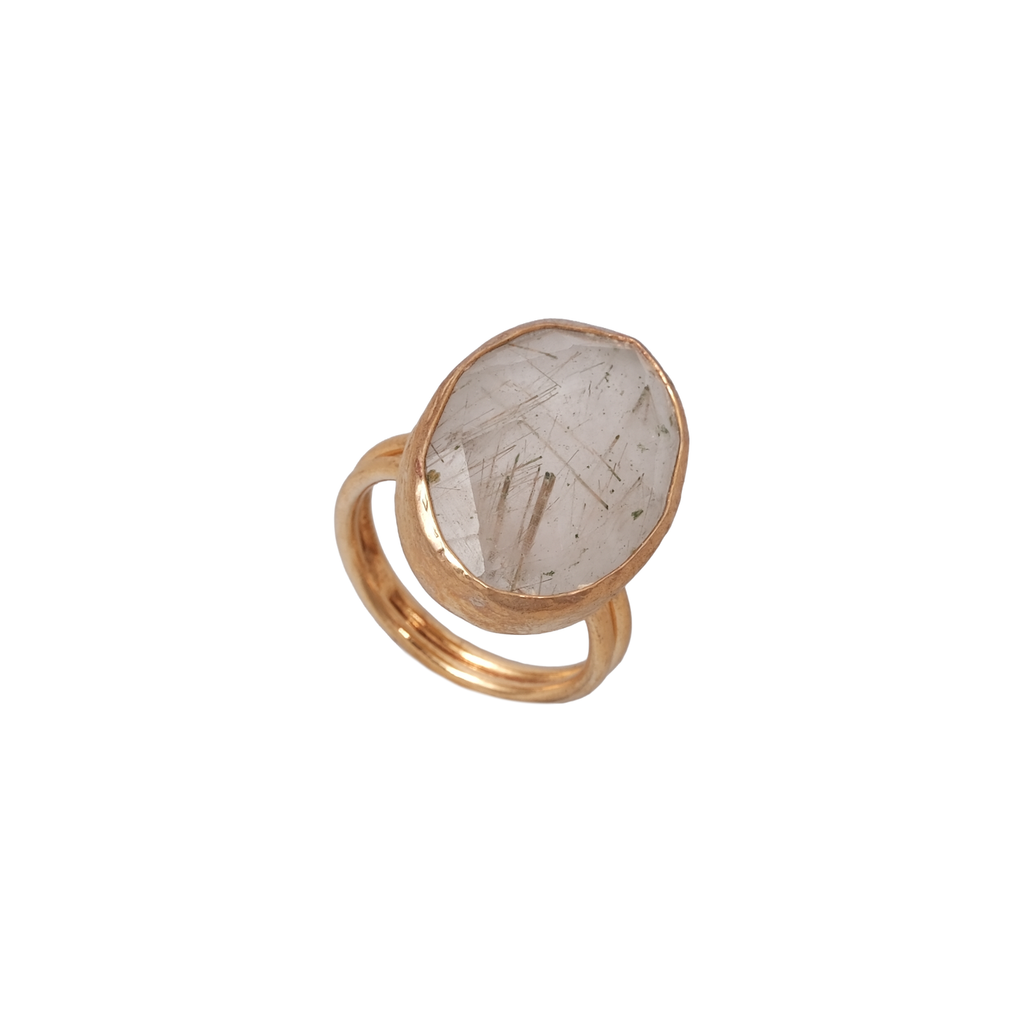 Doğal Taş Oval Yüzük - 15x20mm