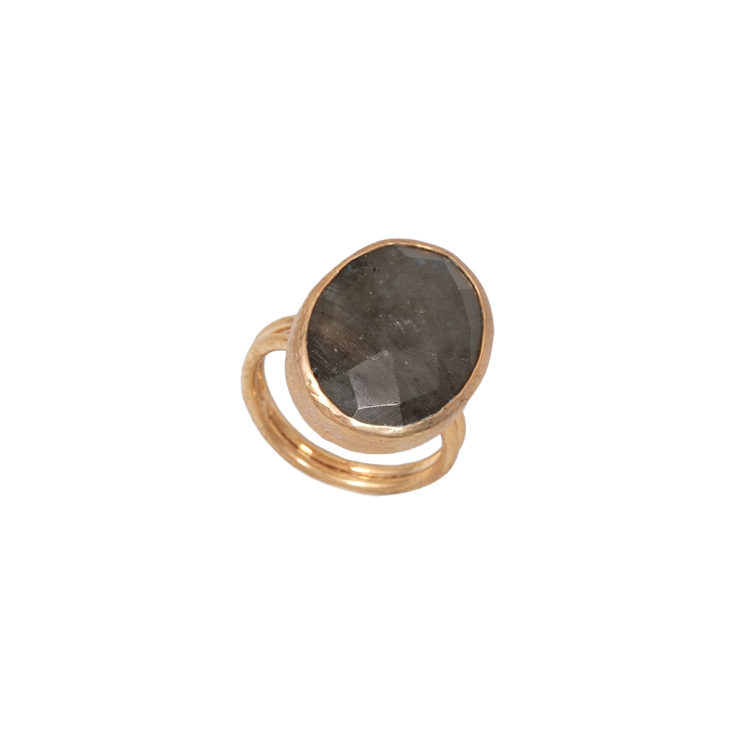 Doğal Taş Oval Yüzük - 15x20mm