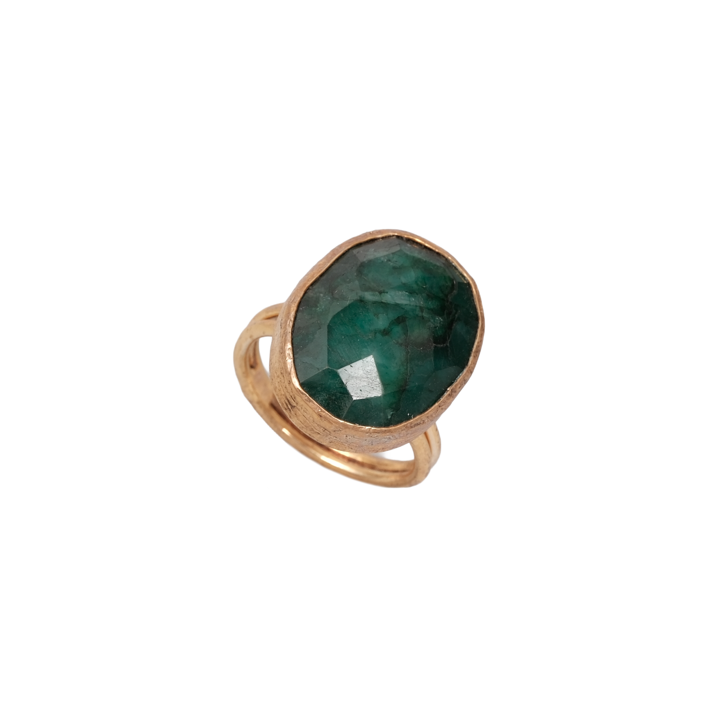 Doğal Taş Oval Yüzük - 15x20mm