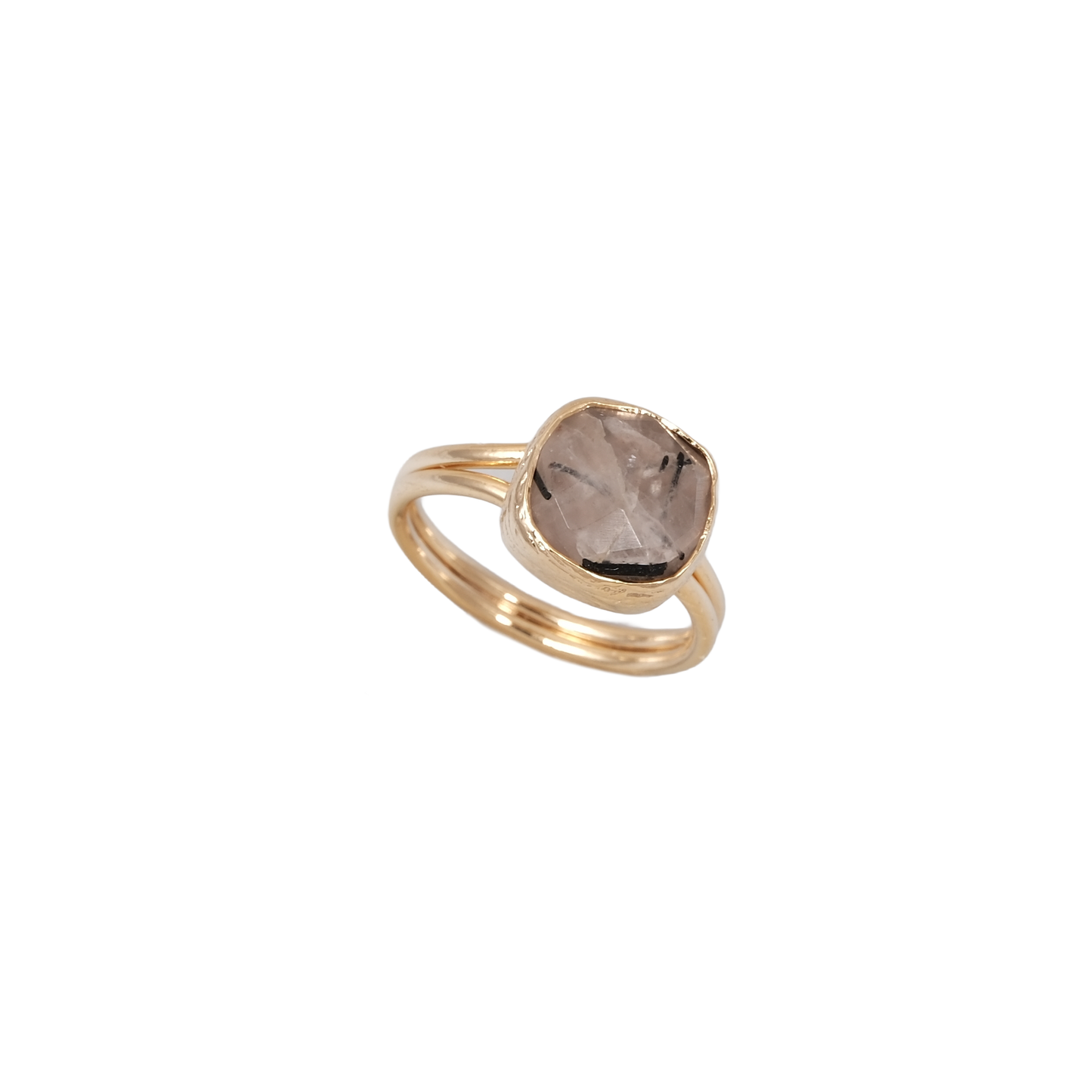 Doğal Taş Kare Yüzük - 10x10mm