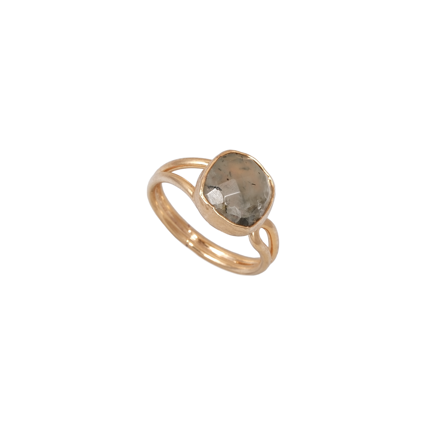 Doğal Taş Kare Yüzük - 10x10mm