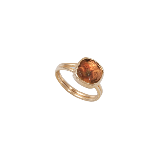 Doğal Taş Kare Yüzük - 10x10mm