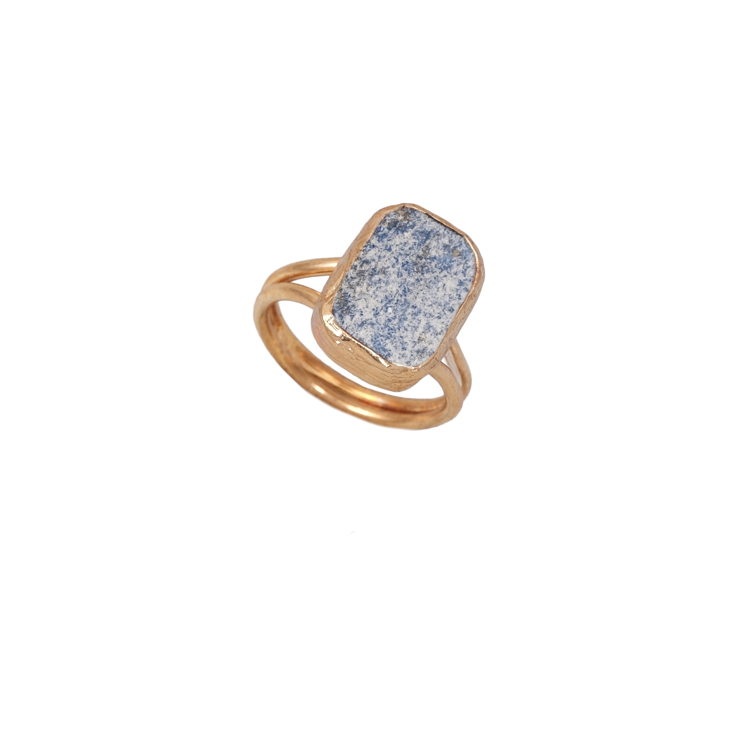 Doğal Taş Dikdörtgen Yüzük - 12x16mm