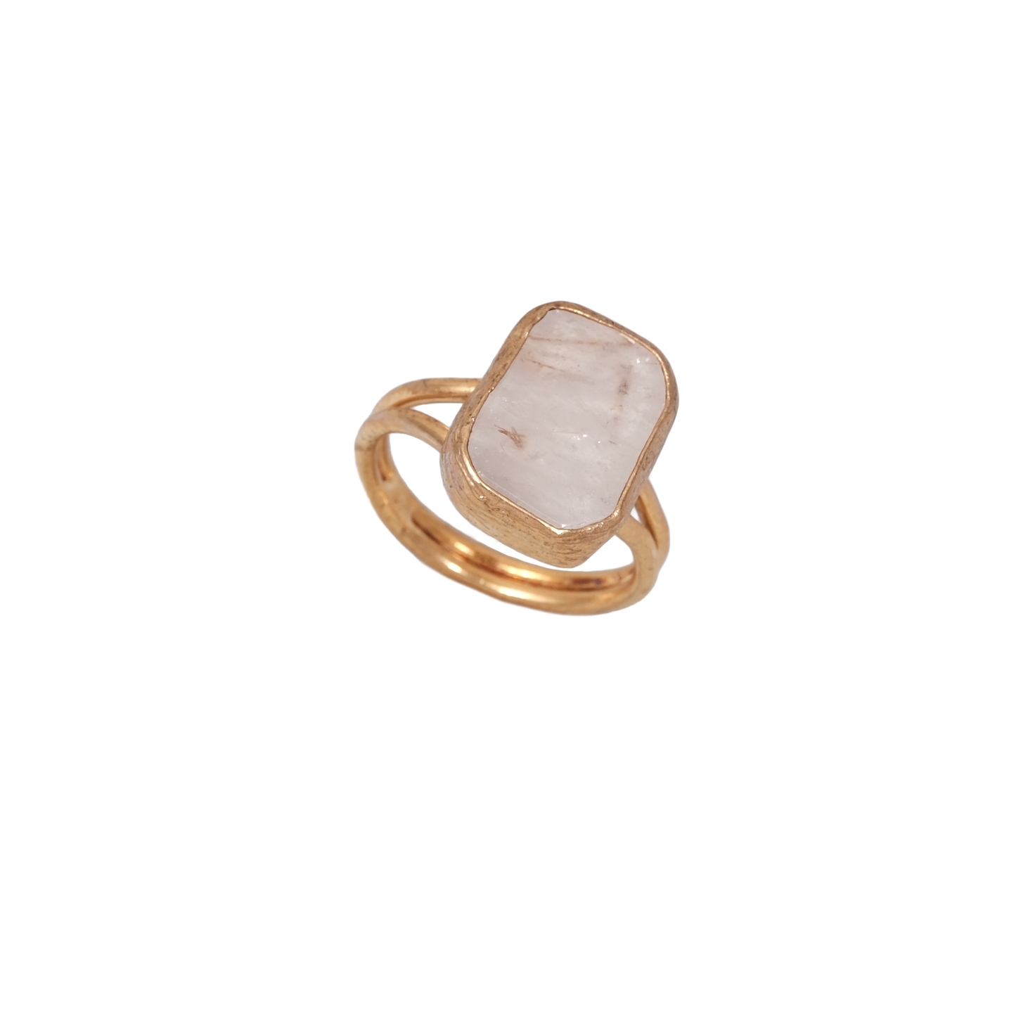 Doğal Taş Dikdörtgen Yüzük - 12x16mm